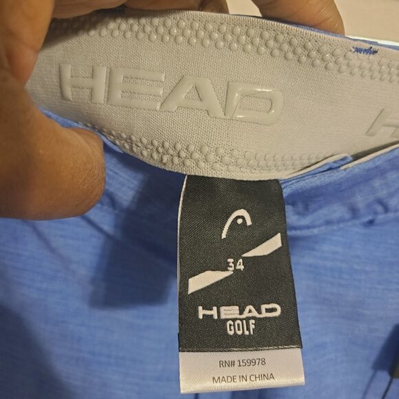 Head Golf | Men's Blue Athleisure or Sporty Golf Shorts (Size 34) - Picture 2 of 13
